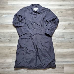 LL BEAN FULL LENGTH RAINCOAT NYLON WOMEN'S SZ SMALL REG